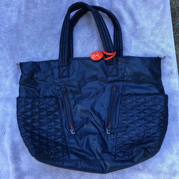 navy blue diaper bag